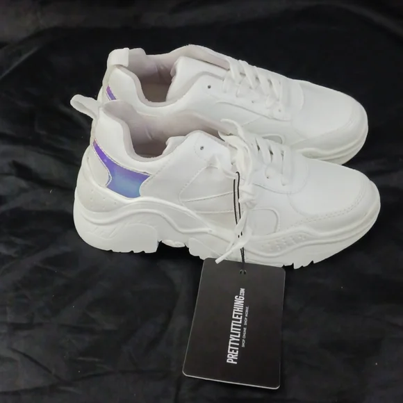 PLT White chunky holographic sneakers - Picture 6 of 9